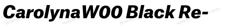 CarolynaW00 Black Re字体转换 CarolynaW00 Black Re字体转换